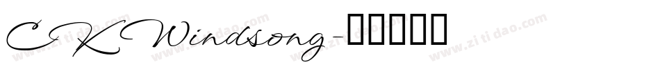 CK Windsong字体转换